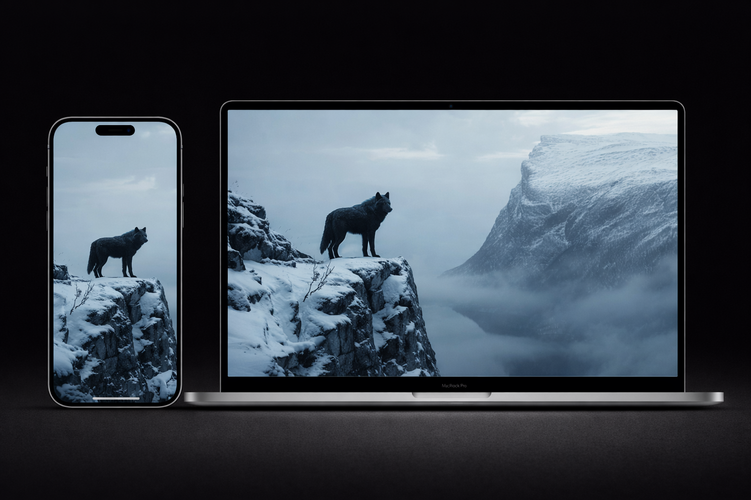 PACK 3 WALLPAPER - El Despertar del Lobo Negro | Premium 4K Vertical Wallpapers